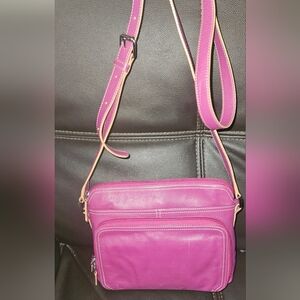 Levenger Pink Crossbody Bag